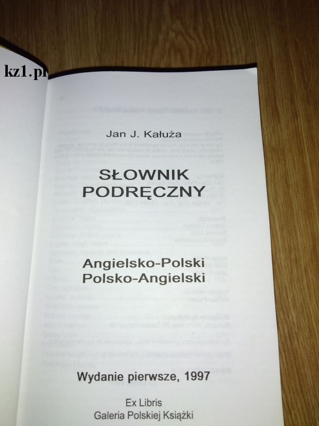 słownik dwujęzyczny polsko-angielski