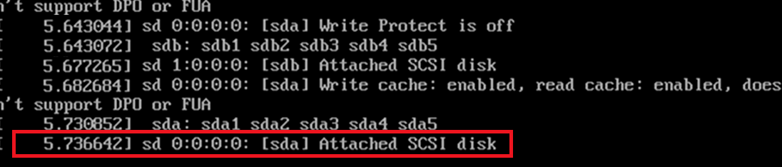 problem z sd 0:0:0:0 [sda] attached SCSI disk