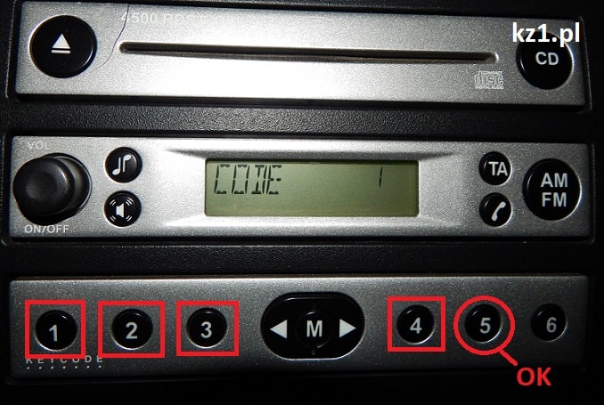 Jak wprowadzić kod do radia Ford Fiesta? kz1.pl