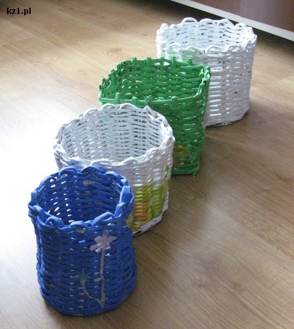 koszyki z papierowej wikliny