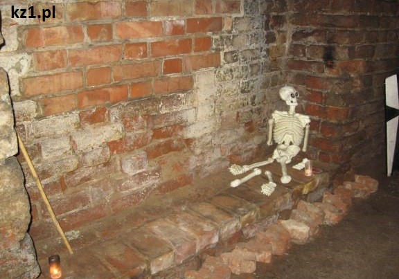 kości szkielet w zamku