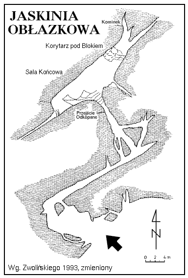mapa jaskini obłazkowej