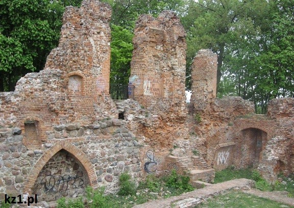 ruiny zamku w raciążku