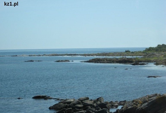 wybrzeże skalne na bornholmie