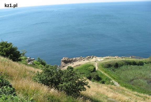 widok z zamku na morze bałtyckie
